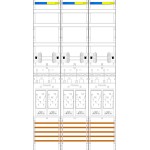 f-tronic 7143218 Zählerfeld E319DS-HSP,H=1350mm, 3-feldrig, 6-eHZ mit DS, 6 HSP 