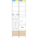 f-tronic 7143270 Zählerfeld E19DSVR6-HSS, 2-feldrig, H=1350mm, 2-eHZ, mit DS, 2 HSS, 1 TRE 