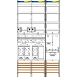 f-tronic 7143271 Zählerfeld E19ER9DSVR6-HSS, 3-feldrig, H=1350mm, 3-eHZ, mit DS, 3 HSS, 1 Res., 1 TRE 