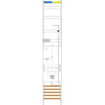 f-tronic 7143332 Zählerfeld VZ6-16L-PV,H=1350mm, 1-feldrig,1-3.HZ 16mm²,Kaskade, 1 HSP, Vert. 2r 