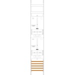 f-tronic 7145151 Reservefeld R16LUX, 1-feldrig, H=1350mm, 2 Res. 3.HZ 