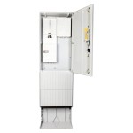 f-tronic 7160107 Zähleranschlusssäule 2-feldrig, H=2010mm, 3.HZ, ohne Haube, ZSA202-2-ZK-HO 