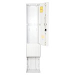 f-tronic 7160218 Leersäule ZSA171, 1-feldrig, H=1710mm, mit Montageplatte 