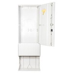 f-tronic 7160219 Leersäule ZSA172, 2-feldrig, H=1710mm, mit Montageplatte 