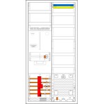 f-tronic 7190080 Zählerschranksystem 3HZ721APZB6ÜS, 1 ZP, 1 VAPZ inkl. APL, SPVGB6, ÜSS, 2 PPV, 1 PL100 