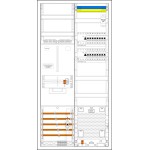 f-tronic 7190135 Komplettschrank 3HZ721APZB6-2VE, 1 ZP, 1 VAPZ inkl. APL, SPVGB6, 2 VE, 1 Klingeltrafo, 2 PPV, 1 PL100 