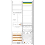 f-tronic 7190149 Zählerschranksystem 3HZ721APZRFZB10, 1 ZP, 1 VAPZRFZ inkl. APL, SPVGB10, 2 PPV, 1 PL100 