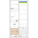 f-tronic 7190211 Zählerschranksystem 3HZ721APZB6-16, 1 ZP 16mm², 1 VAPZ inkl. APL,SPVGB6, 2 PPV, 1 PL100 