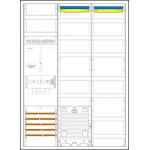 f-tronic 7190251 Zählerschranksystem 3HZ731APZV, 1 ZP, 1 VAPZ, 1 V, inkl. APL, 2 PPV, PL100 