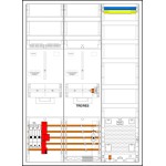 f-tronic 7190387 Komplettschrank 3HZ731TAPZ50B6ÜS, 1 ZP, 1 TRE, 1 VAPZ inkl. APL, SLS 50A, ÜSS, SPVGB6, 2 PPV, 1 PL150 