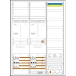 f-tronic 7190455 Zählerschranksystem 3HZ732APZ35D01, 2 ZP, 1 VAPZ inkl. APL, SLS 35A, SPVGD01, 2 PPV, 1 PL150 