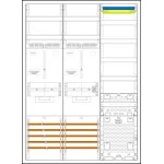 f-tronic 7190464 Zählerschranksystem 3HZ732APZRFZ, 2 ZP, 1 VAPZRFZ inkl. APL, 2 PPV, 1 PL150 