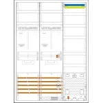 f-tronic 7190485 Zählerschranksystem 3HZ732APZB6, 2 ZP, 1 VAPZ inkl. APL,SPVGB6, 2 PPV, 1 PL150 