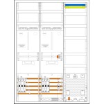 f-tronic 7190489 Zählerschranksystem 3HZ732APZ50B6, 2ZP, 1 VAPZ inkl. APL, SLS 50A, SPVGB6, 2 PPV, 1 PL150 