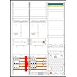 f-tronic 7190508 Komplett-Zählerschrank 3HZ732APZRFZ40B6ÜS, 2 ZP, 1 VAPZRFZ inkl. APL, SLS 40A, ÜSS, SPVGB6, 2 PPV, 1 PL150 
