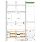 f-tronic 7190520 Zählerschranksystem 3HZ732APZ40B10, 2 ZP, 1 VAPZ inkl. APL, SLS 40A, SPVGB10, 2 PPV, 1 PL150 