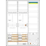 f-tronic 7190521 Zählerschranksystem 3HZ732APZ50B10, 2 ZP, 1 VAPZ inkl. APL, SLS 50A, SPVGB10, 2 PPV, 1 PL150 