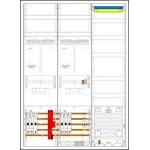 f-tronic 7190525 Komplettschrank 3HZ732APZ50B10ÜS, 2 ZP, 1 VAPZ inkl. APL, SLS 50A, ÜSS, SPVGB10, 2 PPV, 1 PL150 