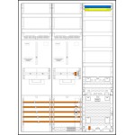 f-tronic 7190527 Zählerschranksystem 3HZ732APZRFZB10, 2 ZP, 1 VAPZRFZ inkl. APL, SPVGB10, 2 PPV, 1 PL150 