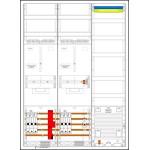 f-tronic 7190551 Komplettschrank 3HZ732APZ35B10S1ÜS, 2 ZP, 1 VAPZ inkl. APL,SLS 35A, ÜSS, SPVGB10, S1, 2 PPV, 1 PL150 