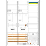 f-tronic 7190611 Zählerschranksystem 3HZ732APZB6-16, 2 ZP 16mm², 1 VAPZ inkl. APL,SPVGB6, 2 PPV, 1 PL150 