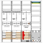 f-tronic 7190668 Zählerschranksystem 3HZ742TAPZ6335D01ÜS,2 ZP,1 TRE, 1 VAPZ inkl. APL,SLS63A,SLS35A, SPVGD01, ÜSS, 2 PPV, 1 PL150 
