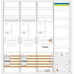 f-tronic 7190689 Zählerschranksystem 3HZ742TAPZ50B6, 2 ZP, 1 TRE, 1 VAPZ inkl. APL, 2 SLS 50A, SPVGB6, 2 PPV, 1 PL150 