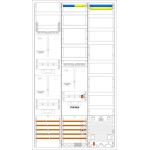 f-tronic 7193234 Zählerschranksystem 3HZ932TAPZB6, 2 ZP, 1 TRE, 1 VAPZ inkl. APL,SPVGB6,2 PPV, 1 PL150 