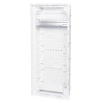 f-tronic 7250033 HW/UP Kommunikationsvert. 4r., Jumbo48K, inkl. Montageplatte, Patchfeld, Steckdose 3-fach 