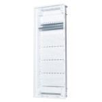 f-tronic 7250063 HW/UP Kommunikationsvert. 5r., Jumbo60K, inkl. Montageplatte, Patchfeld, Steckdose 3-fach 
