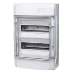 f-tronic 7270002 AP Feuchtraumverteiler IP65, NEPTUN24, 2-reihig, mit Belüftungssystem 