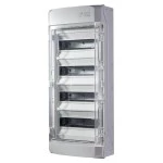 f-tronic 7270008 AP Feuchtraumverteiler IP65, NEPTUN48SQ, 4-reihig, mit Belüftungssystem 