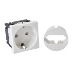 f-tronic 7290242 Steckdose 1-fach JSTECKD1, für Kleinvert. JUMBO Twin, inkl. Euroadapter 