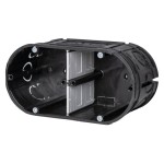 f-tronic 7310102 UP Gerätedose massiv UP20, 2-fach, t=63mm 