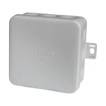 f-tronic 7340157 FR Abzweigkasten E1200gr, 80x80x37mm, IP55, gr/gr, mit Durchstoßmembran 
