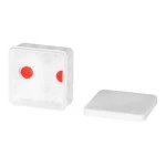 f-tronic 7340160 FR Abzweigkasten E1210ws, 80x80x37mm, IP55, ws/ws, o. Laschen, m. Durchstoßmembr. 