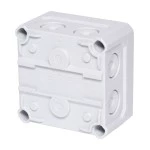 f-tronic 7340190 FR-Abzweigkasten 85x85x54mm, Durchstoßmembran IP66, PS, grau, NFK08gr 