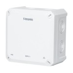 f-tronic 7340199 FR-Abzweigkasten 110x110x67mm, Ausbrechöffnungen IP66, PS, weiß, NFK11ws 
