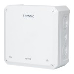 f-tronic 7340201 FR-Abzweigkasten 180x180x93mm, Ausbrechöffnungen IP66, PS, weiß, NFK18ws 