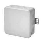 f-tronic 7340470 FR Abzweigkasten E1300gr, 85x85x37mm, IP55, gr/gr, mit Durchstoßmembran 