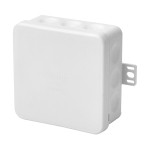 f-tronic 7340471 FR Abzweigkasten E1300ws, 85x85x37mm, IP55, ws/ws, mit Durchstoßmembran 