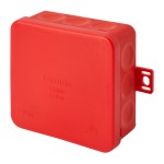 f-tronic 7340472 FR Abzweigkasten E1300rt, 85x85x37mm, IP55, rt/rt, mit Durchstoßmembran 