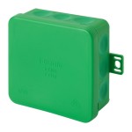 f-tronic 7340473 FR Abzweigkasten E1300gn, 85x85x37mm, IP55, gn/gn, mit Durchstoßmembran 