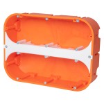 f-tronic 7350093 HW Gerätedose massiv HW60, 6-fach, 6x Ø 68mm, t=60mm 