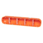 f-tronic 7350156 HW Gerätedose massiv HW50F, 5-fach, 5x Ø 68mm, t=45mm 