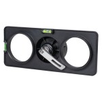 f-tronic 7390048 HW Bohrschablone BOS2, für Ø 68mm, mit Kunststoffbuchse 