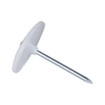 f-tronic 7440001 Nagelscheibe m. Stahlnagel, Ø 28mm, Nagel 2x30mm, NS28/230 