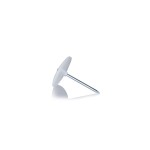 f-tronic 7440002 Nagelscheibe m. Stahlnagel, Ø 28mm, Nagel 2x40mm, NS28/240 