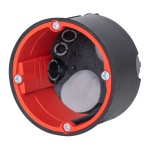 f-tronic 7500042 HW Gerätedose BS2700, Ø 68mm, t=50mm, m. Leitungs- u. Rohreinführung 