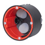 f-tronic 7500045 HW Gerätedose BS2000, Ø 68mm, t=50mm, mit Rohreinführung 4x M20 